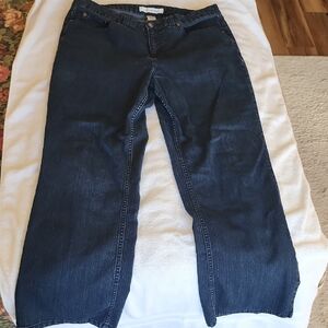 Croft & Barrow Dark Blue Straight Leg Jeans
